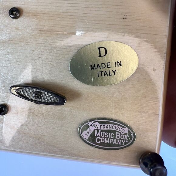 VTG Jewelry Music Box For Rings Made In Italy 4.5” San Francisco Music Box Co. - Picture 5 of 15